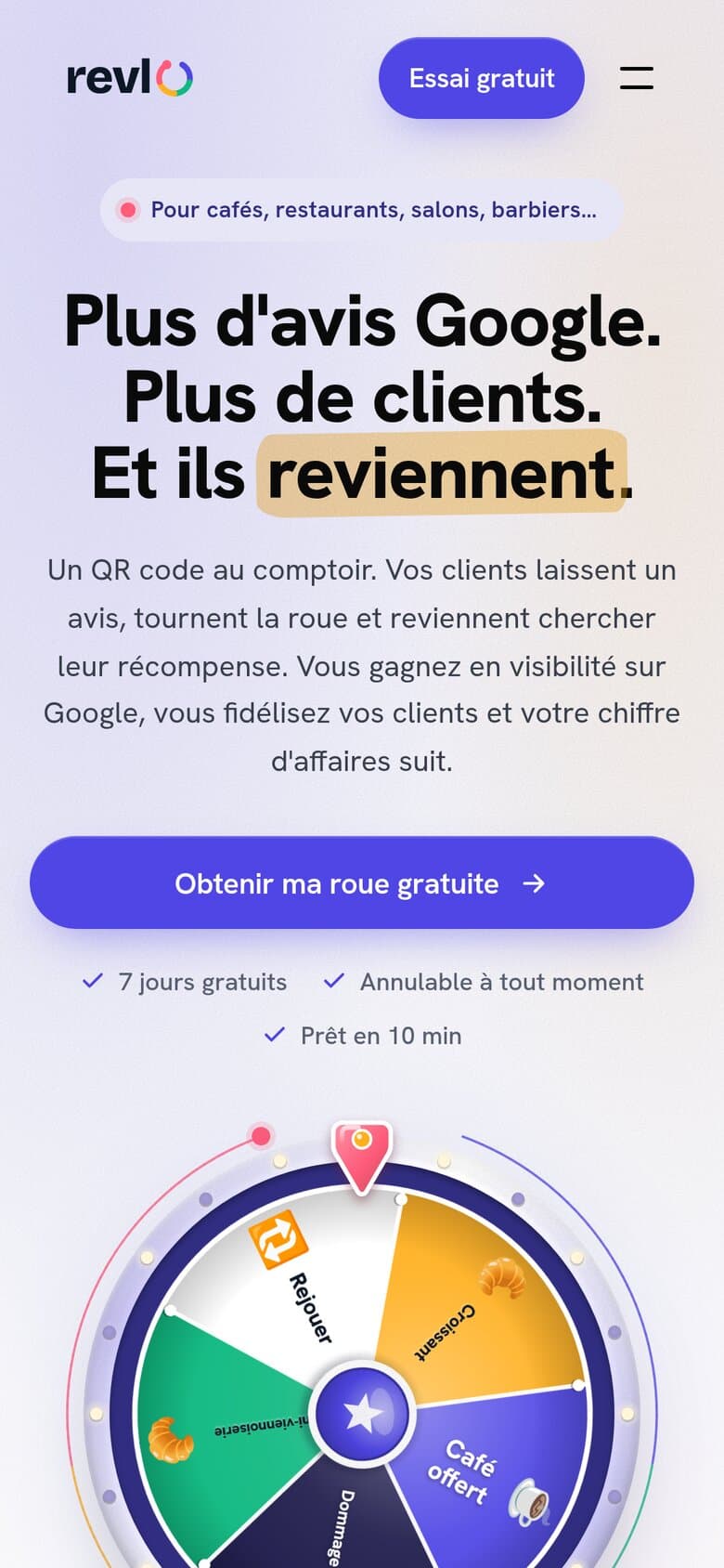 Revlo sur mobile, la plateforme du commerce local réalisée par Meridian